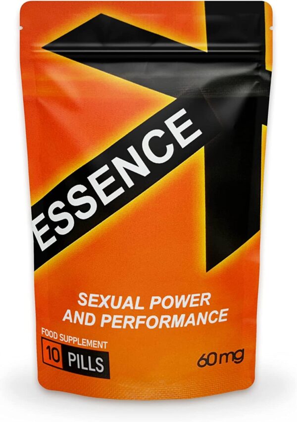 ESSENCEX™10 Pills 100mg Package Extra Strength Ginseng Herbal Supplement for Men | Performance Enhancing Pills | Stamina Endurance | Yellow Sex Pills for Men | Male High Erection and Potency Booster