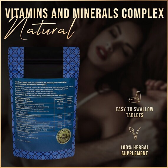 Gentleman's Choice™ 40 Tablets - The Best One Blue Sapphire - Herbal Supplement Complex for Men