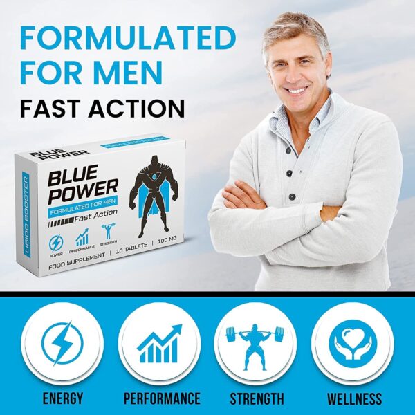 Blue Power 10 Pills 100mg - Designed to Boost High Stamina, Performance & Prolonged Results.⭐️⭐️