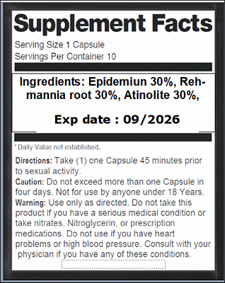 20 Endowed Black Male Energy Boost pills EXTREME ENHANCE both sexes la pep xxxp