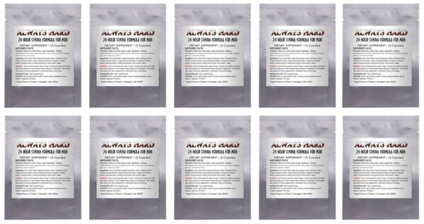 "Always Hard" - Natural Strong Herbal Sex Pills for Men 20 Pills