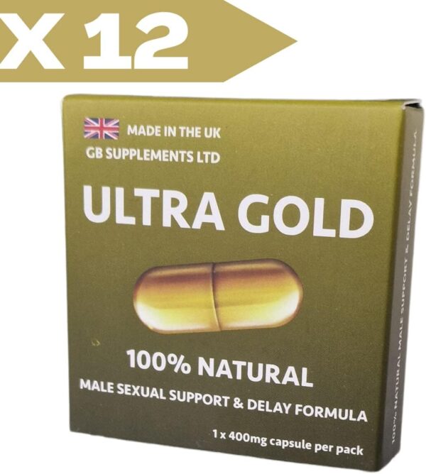 12 x Ultra Gold high-strength capsules with Delay