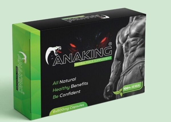 Anaking 100mg Herbal Male Capsules Supplement For Men With Vitamin C- UK SELLER 10 Pills
