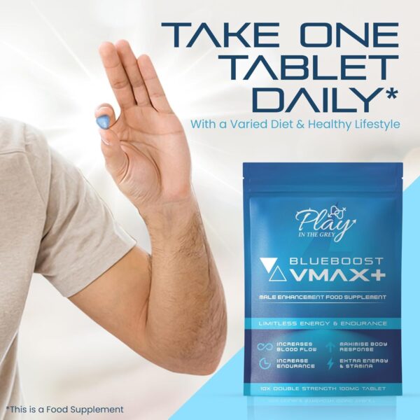 Blue Pill | Herbal Supplement Blue Pills for Men | High Strength Performance Powerful Fast Acting Long Lasting Results | Enhancing Male Stamina & Endurance Booster Tablets