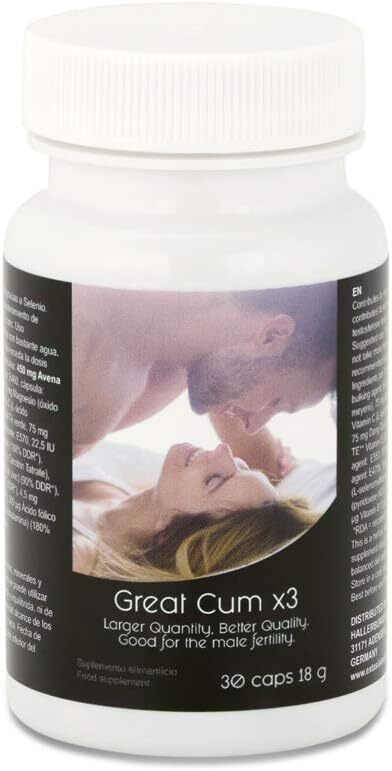 Great Cum x3 in a double pack, 2 x 30 caps sex tablets for men