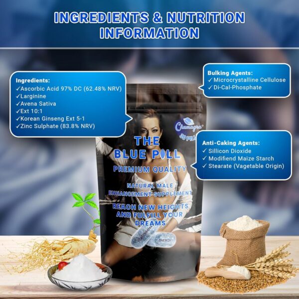 30 Tablets | Power & Performance | Herbal Dietary Supplement for Men | 100 Natural