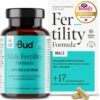 Bud Male Fertility Supplement | Natural Fertility Vitamins for Men | Maca + Zinc, Selenium & L-carnitine for Sperm Quality & Male Reproductive Health | 60 Capsules - Made in UK