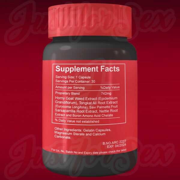 El Toro Enhancer Supplement For Men Bed Energy Booster Pills Long Hard Wood