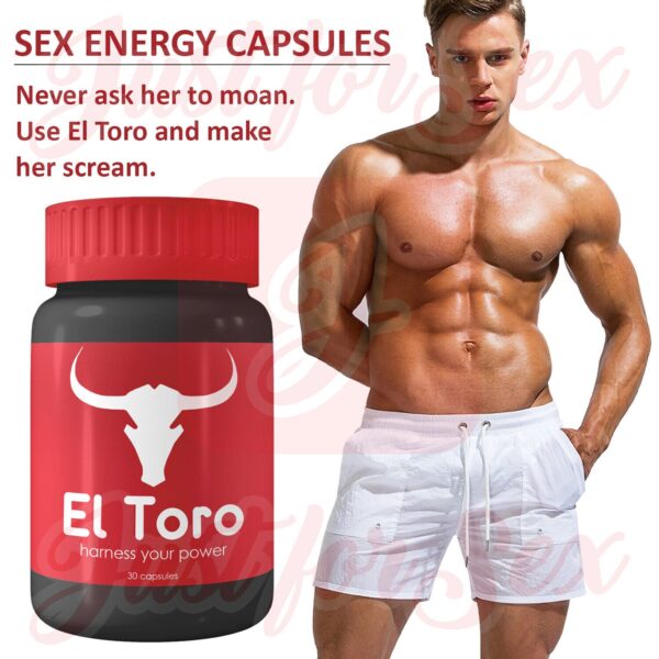 El Toro Enhancer Supplement For Men Bed Energy Booster Pills Long Hard Wood