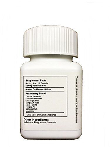 12 x Erectile Herbal Male Performance Formula / Free Shipping UK