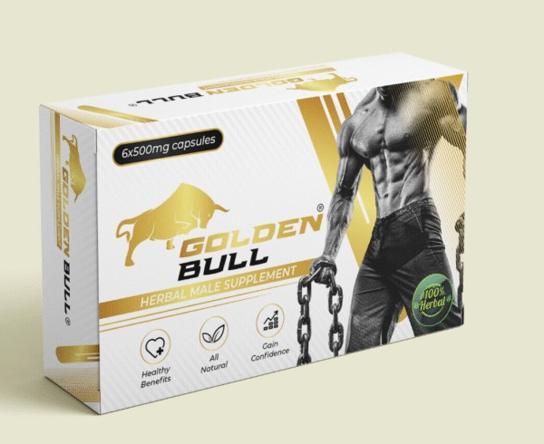 GOLDEN BULL 500mg MALE HERBAL SUPPLEMENT 10 CAPSULES FOR MEN-UK