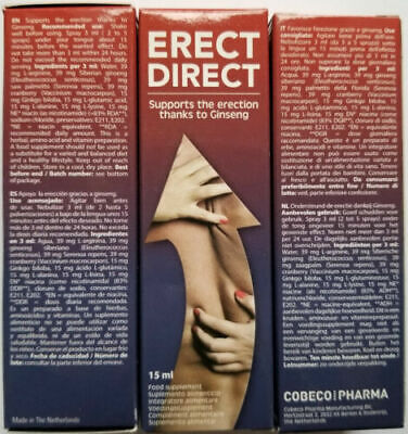 ERECT DIRECT Oral Drops Men Sex Aid Cobeco