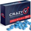 Crazy V Blue Fast-Acting 100mg Tablets: Strong Performance & Stamina Booster for Men - High Power Pills Endurance & Firmness Enhancing Male Herbal & Food Supplement(10 Count (Pack of 1))