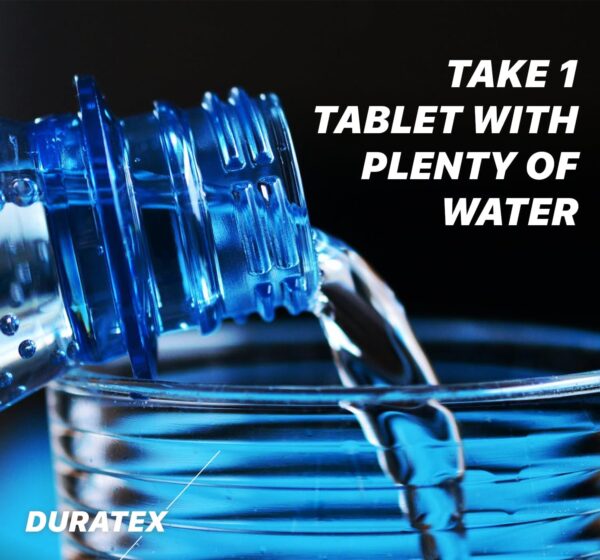 DURATEX by Hilman Blue Pills for Men Endurance - Premium Strong 100mg Tablets for Enhanced Stamina Firm Performance Power Booster Herbal Male Food Supplements for Long Lasting (10 Count (Pack of 1))