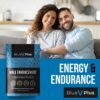 BlueVplus™ | 10 Tablets | Fast Effect Male Performance Enhancing 100% Herbal Food Supplement | Fast Acting | Korean Ginseng | Energy and Stamina Support | Made in UK