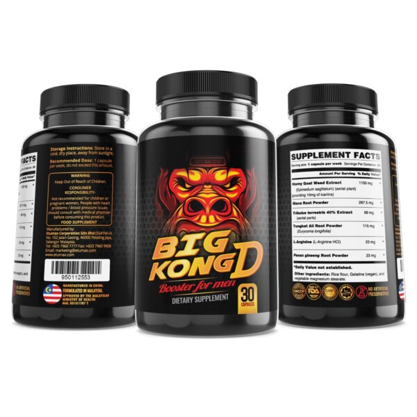 Big Kong Supplement for Men’s Sexual Health, Energy, Men’s Hormone Booster Pill