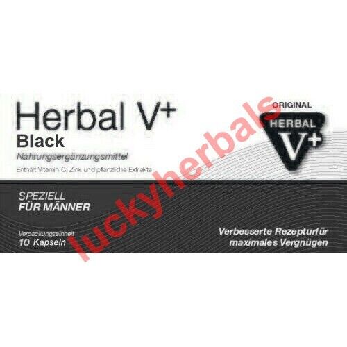 10 x ORIGINAL HERBAL V PLUS BLACK 200 - pills for adult men