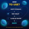 ErectUP - 10 Blue Tablets for Men - 100mg Natural Supplement for Enhanced Performance & Vitality - Fast-Acting Blue Power for Men's Efficiency & Long-Lasting Results